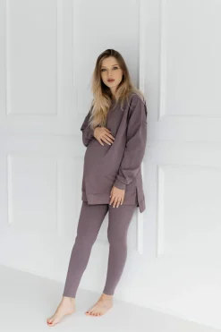 Długa bluza dresowa z rozcięciami Ana/Moor - Dolce Sonno