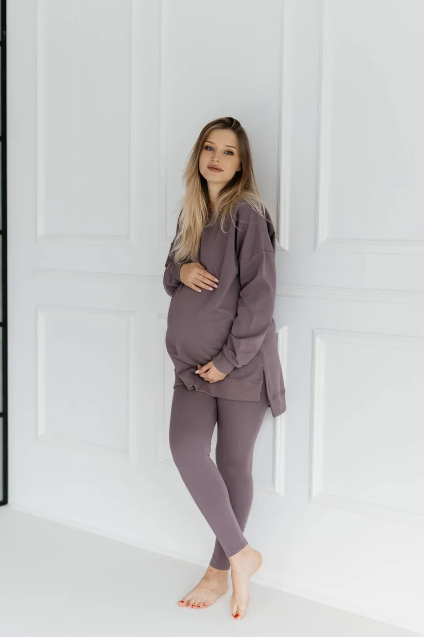Długa bluza dresowa z rozcięciami Ana/Moor - Dolce Sonno