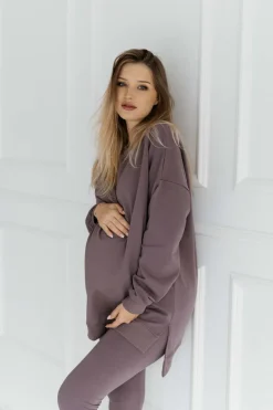 Długa bluza dresowa z rozcięciami Ana/Moor - Dolce Sonno