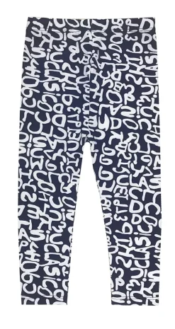 Dziewczęce legginsy Dolce Sonno - Litery
