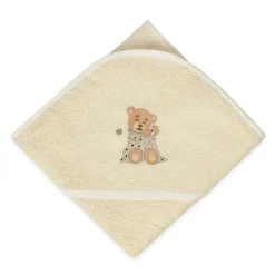 Ecru okrycie kąpielowe frotte 100x100, ecru | Maxi - BabyMatex