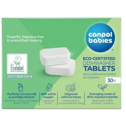Ekocertyfikowane tabletki do zmywarki 30szt Canpol