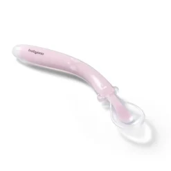 Elastyczna silikonowa łyżeczka - różowa | Babyono 785-03