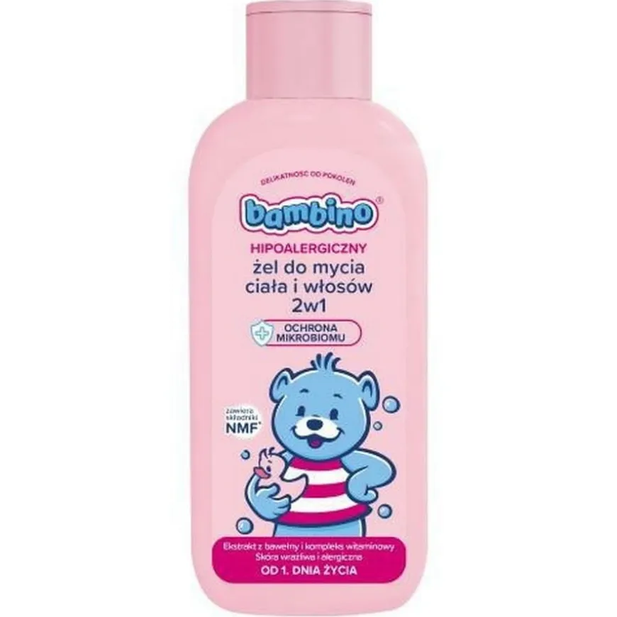 Żel do mycia ciała i włosów 2w1 Hipoalergiczny 400 ml Bambino