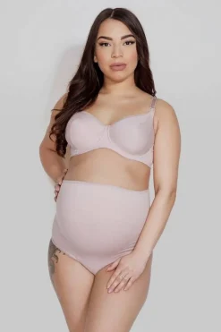 Figi ciążowe Mama Belly, puder róż | Mitex