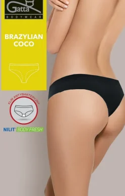 Figi damskie Brazylian Coco, czarne | Gatta - 41606S