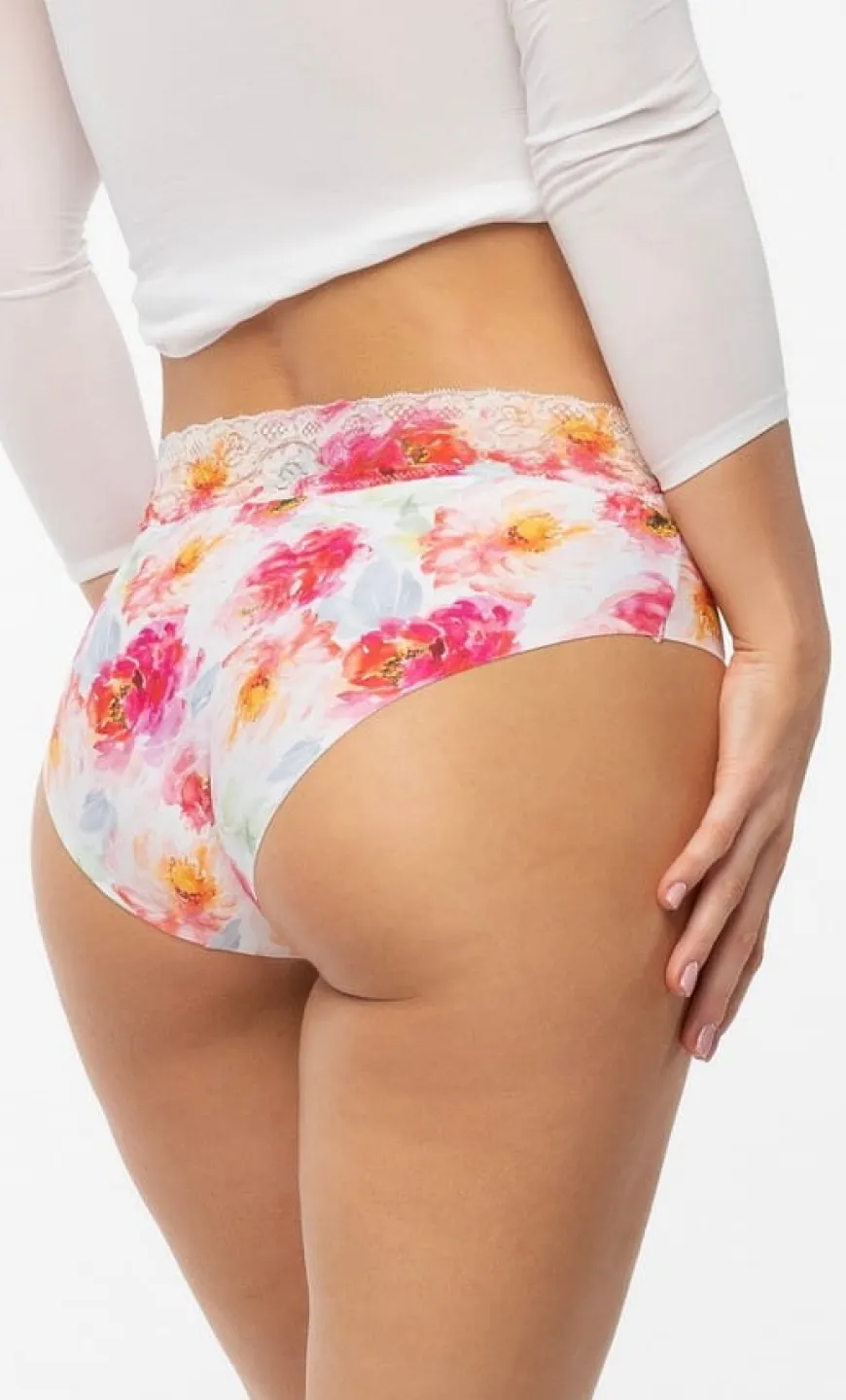 Figi damskie Hipster Hiphuggers - Peony | Julimex