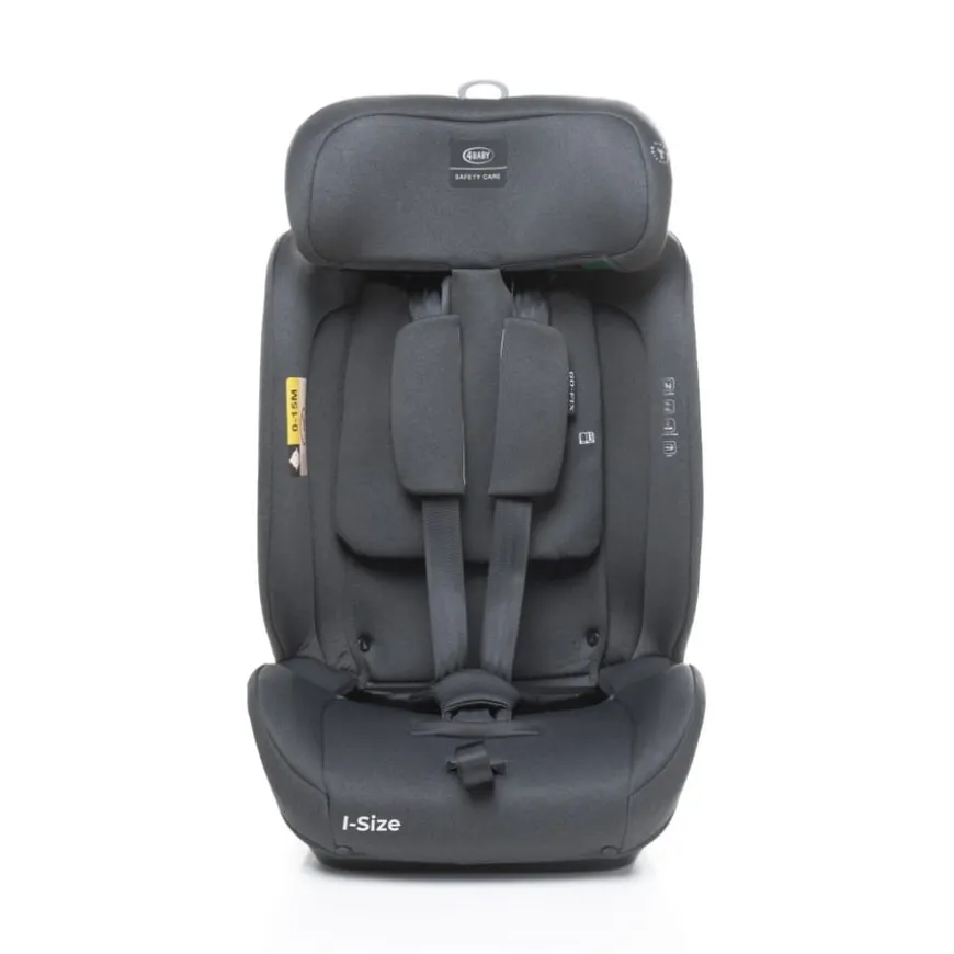 Fotelik samochodowy GO FIX 76 - 150cm DARK GRAPHITE I-SIZE 4BABY