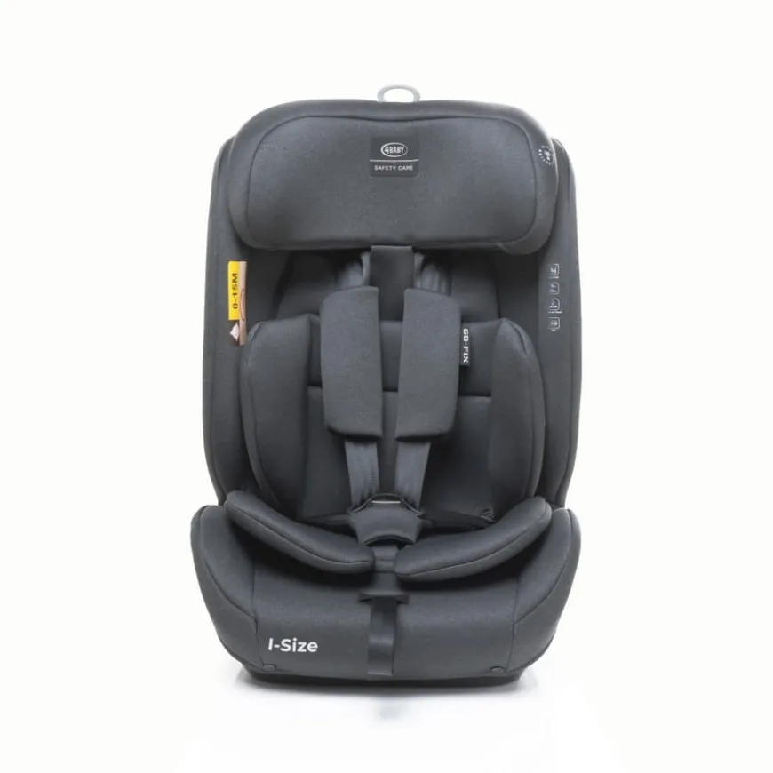 Fotelik samochodowy GO FIX 76 - 150cm DARK GRAPHITE I-SIZE 4BABY
