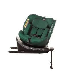 Fotelik samochodowy z obrotową bazą ENZO-FIX 40 - 150cm DARK GREEN I-SIZE 4BABY