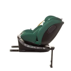 Fotelik samochodowy z obrotową bazą ENZO-FIX 40 - 150cm DARK GREEN I-SIZE 4BABY