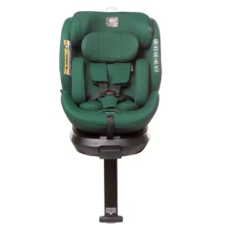 Fotelik samochodowy z obrotową bazą ENZO-FIX 40 - 150cm DARK GREEN I-SIZE 4BABY
