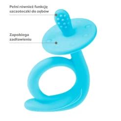 Gryzak silikonowy Ślimak Blue Akuku A0114 - Akuku
