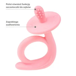 Gryzak silikonowy Ślimak Pink Akuku A0115 - Akuku