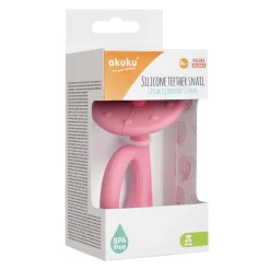 Gryzak silikonowy Ślimak Pink Akuku A0115 - Akuku