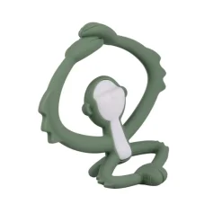 Gryzak, zabawka dla niemowląt Małpka light green | Mombella 00811