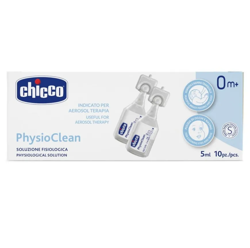 Izotoniczny roztwór soli fizjologicznej 5 ml Chicco 10 ampułek