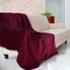 Koc wytłaczany 150x200cm Diamond - Bordowy | Matex TM0421 20