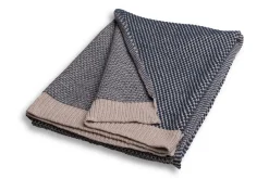Kocyk dla niemowląt, bawełniany 80 x 100 cm Mini Rattle od BabyMatex - Granatowy
