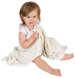 Kocyk niemowlęcy bambus bawełna Accent Biały | Baby Matex TB0369_01
