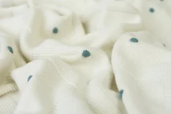 Kocyk niemowlęcy bambus bawełna Accent Biały | Baby Matex TB0369_01