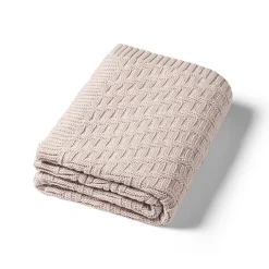 Kocyk niemowlęcy 100% Bawełna organiczna - beżowy | Babyono 1647/03