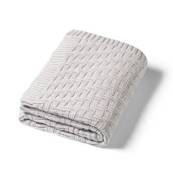 Kocyk niemowlęcy 100% Bawełna organiczna - szary | Babyono 1647/02