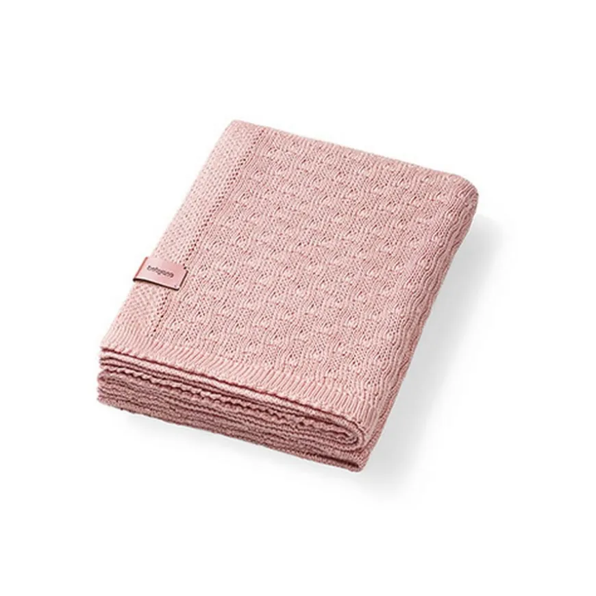 Kocyk niemowlęcy z włókna bambusowego 75x100 cm - Różowy | Babyono 1673/01