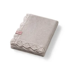 Kocyk niemowlęcy z włókna bambusowego 75x100 cm - beżowy | Babyono  1674/03