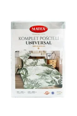Komplet wzorzystej pościeli bawełnianej tropikalny las - Universal | Matex 10