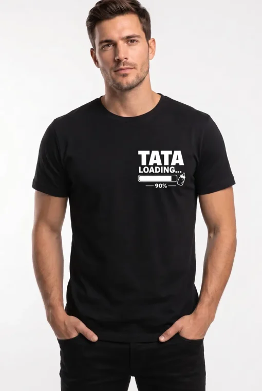 Koszulka dla przyszłego Taty z nadrukiem - TATA LOADING...