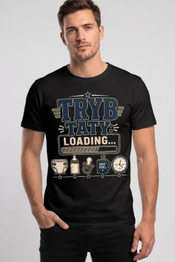 Koszulka dla przyszłego Taty z nadrukiem - TRYB TATY LOADING
