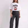 Koszulka Oversize I'm a Mommy Cherry White – Dolce Sonno