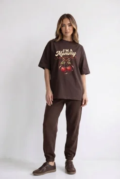 Koszulka Oversize I'm a Mommy Chocolate – Dolce Sonno