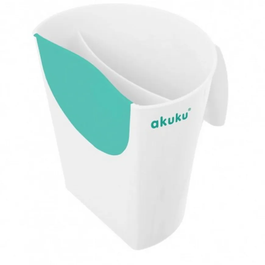 Kubek do spłukiwania głowy dla dzieci white / mint Akuku