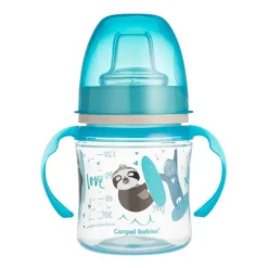 Kubek treningowy z silikonowym ustnikiem "Easy Start"  120ml - Sweet Fun Niebieski | Canpol