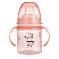 Kubek treningowy z silikonowym ustnikiem "Easy Start"  120ml - Sweet Fun Różowy | Canpol