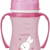 Kubek treningowy z silikonowym ustnikiem "Easy Start"  240ml - Sweet Fun Różowy | Canpol