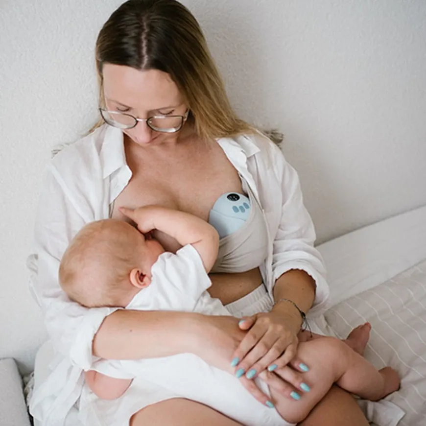 Laktator muszlowy elektryczny MEGAN + 296 wkładek laktacyjnych Gratis BabyOno