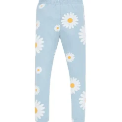 Legginsy dla dziewczynki niebieskie w stokrotki - Daisy | Pinokio