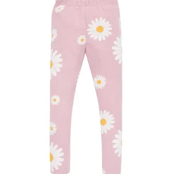 Legginsy dla dziewczynki różowe w stokrotki - Daisy | Pinokio