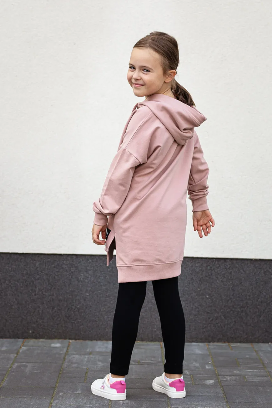 Legginsy dziewczęce długie Czarne - Dolce Sonno