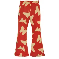 Legginsy dzwony dla dziewczynki czerwone w motyle - Imagine | Pinokio