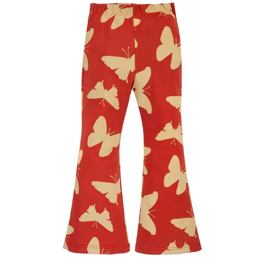 Legginsy dzwony dla dziewczynki czerwone w motyle - Imagine | Pinokio