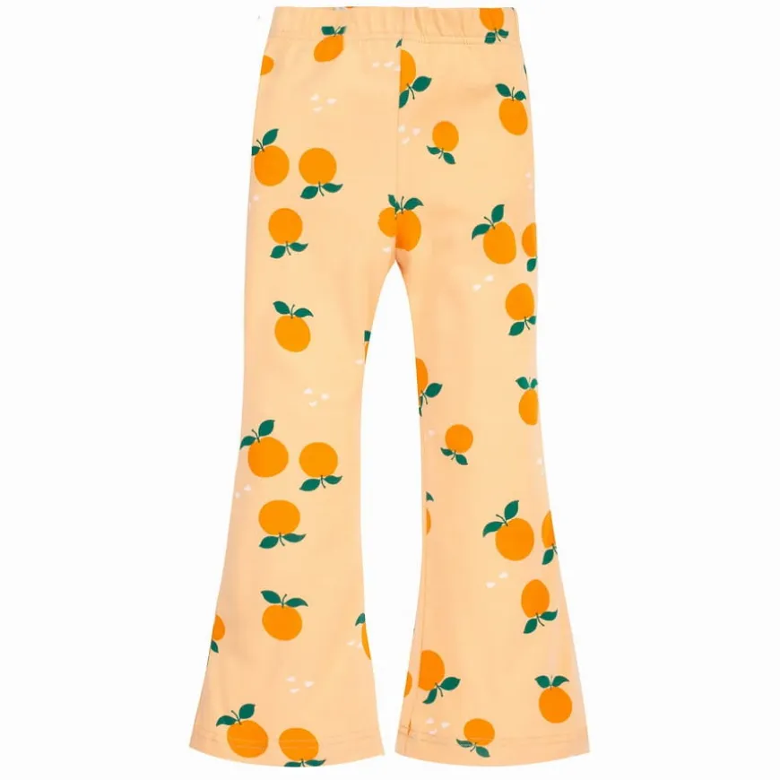 Legginsy dzwony dla dziewczynki żółte w pomarańcze - Fruit & Sun | Pinokio