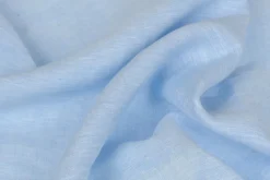 Lniany kocyk niemowlęcy "Linen" błękitny | BabyMatex