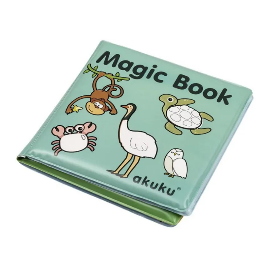 Magiczna książeczka edukacyjna do zabawy w wodzie A0657 - Akuku