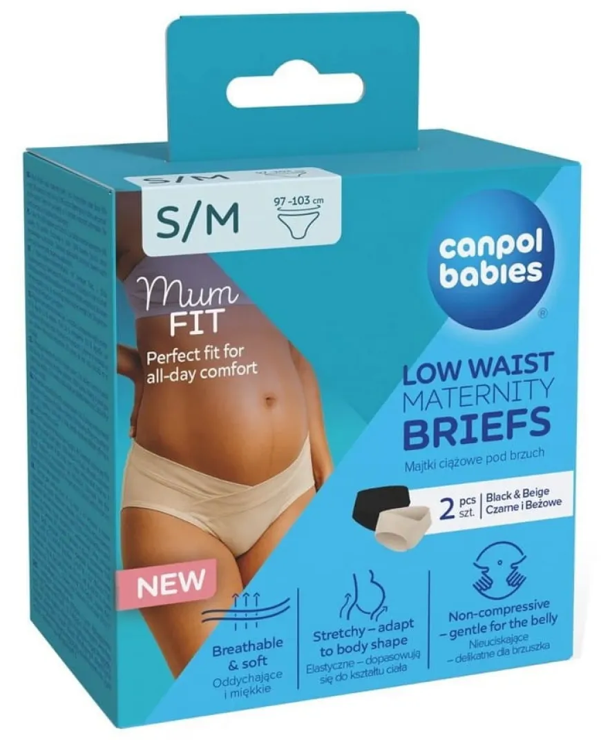 Majtki ciążowe pod brzuch Mum Fit 2 szt Canpol Babies