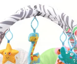 Mata edukacyjna dla niemowląt 2 w1 Kwiat Zoo od Milly Mally