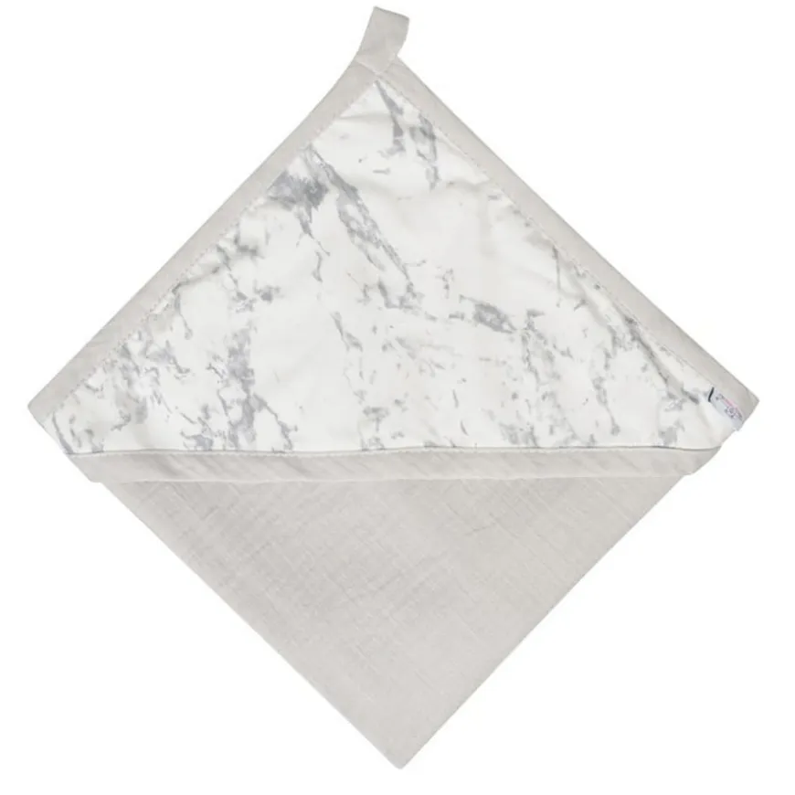 Muślinowe okrycie kąpielowe "Muslin Design" - Jasny szary | BabyMatex - TB0443_07